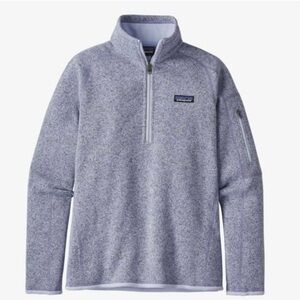 Patagonia women’s Gray/purple Half-Zip Fleece Pullover